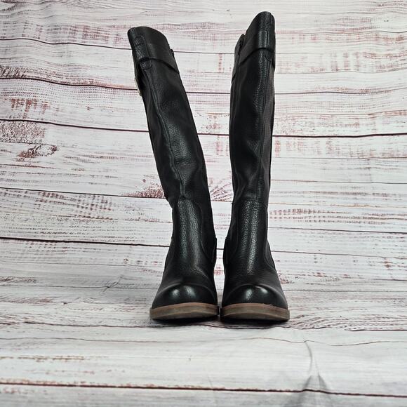 Kork-Ease Black and Brown Heeled Boots - Picture 6 of 11